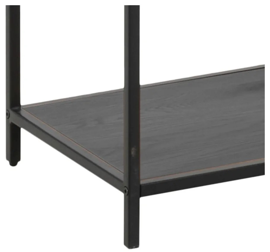 Čierna knižnica v dekore jaseňa 114x185 cm Seaford – Actona