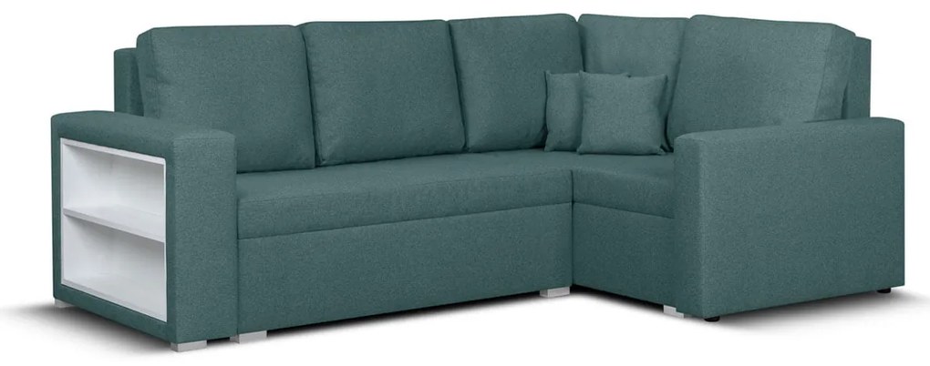 Rohová sedacia súprava s funkciou spania MODO4 Tyrkysová