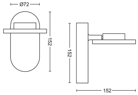 Philips 50441/11/P0 - LED stmievateľné bodové svietidlo GLISSETTE LED/4,5W/230V