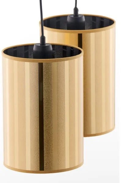 Jupiter 2091 - Luster na lanku CORTINA 2xE27/15W/230V zlatá/čierna