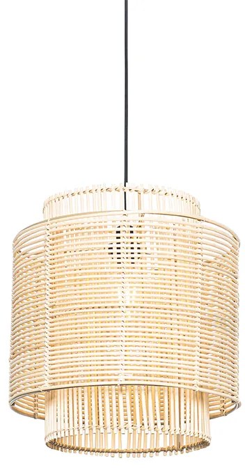 Orientálna závesná lampa ratanová 34 cm - Maiken