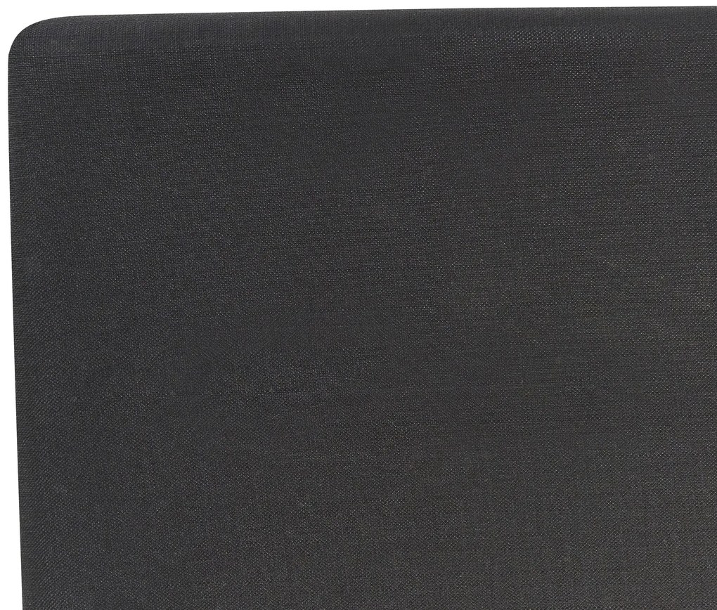 Čalúnená posteľ 140 x 200 cm čierna FITOU Beliani