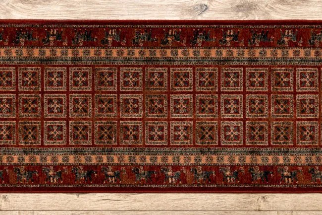 Behúň KASHQAI 4301/300 terakota / zelený