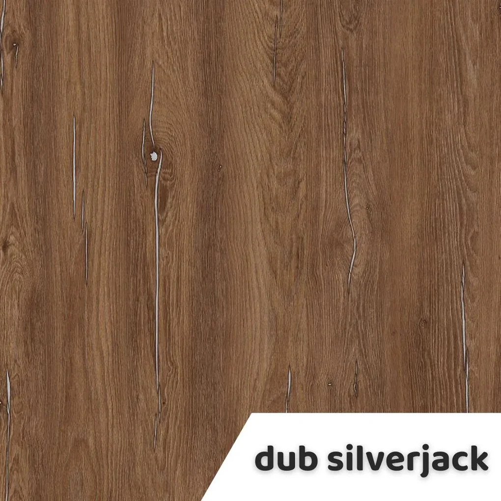 Výškovo nastaviteľný stôl OfficeTech D, 200 x 80 cm, biela podnož, dub silverjack