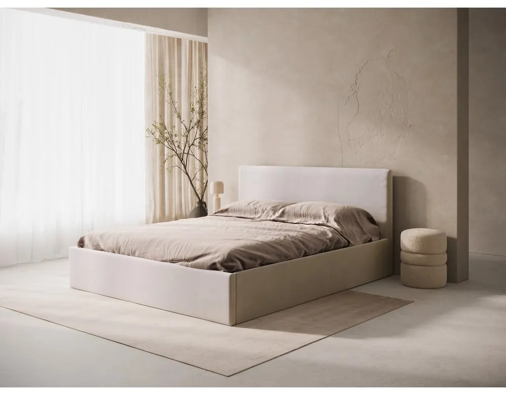 Béžové čalúnené čelo postele 170,5x100 cm Remo – Micadoni