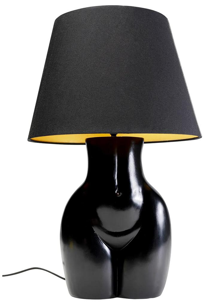 Donna stolová lampa čierna