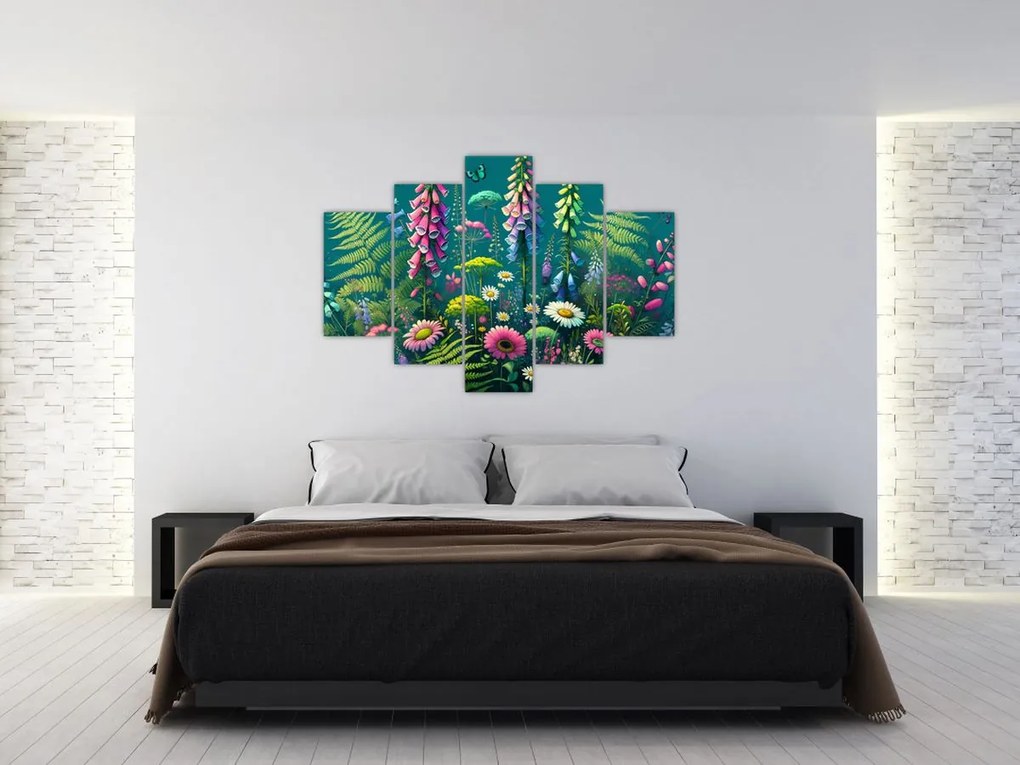 Obraz - Lúčne kvety (150x105 cm)