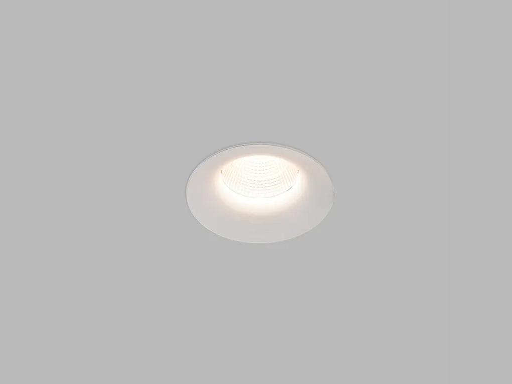 LED2 Kúpeľňové zápustné LED osvetlenie SPOT C, 9W, teplá biela, okrúhle, biele, IP44