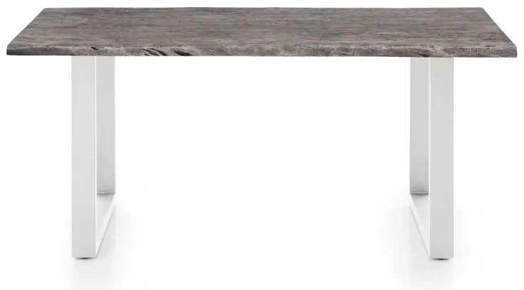 furniture-nabytek.cz - Jídelní stůl Bullwer šedo-bílý 170x90 cm