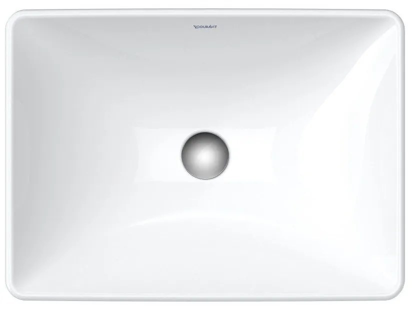 DURAVIT D-Neo zápustné umývadlo bez otvoru (montáž zhora), bez prepadu, 600 x 435 mm, biela, 0358600079