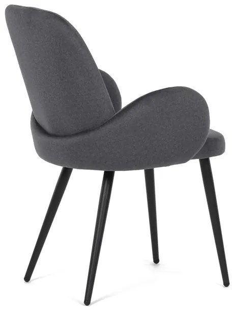 Autronic BONTEC Jedálenská stolička, šedá, zamatová látka, DCL-X7129 GREY2 Farba: Šedá
