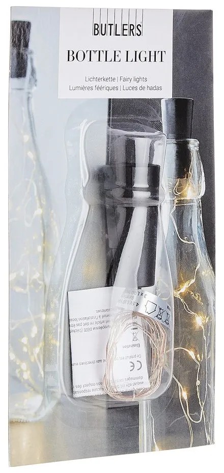 BOTTLE LIGHT LED Zátka na fľašu svetlo teplé - biela