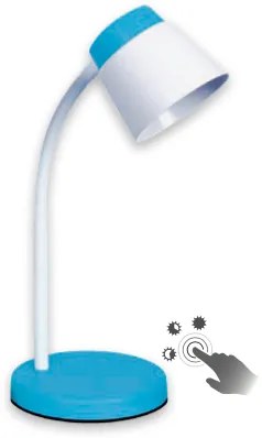 STRÜHM Stolná lampa ELMO LED BLUE Neutral White 3198