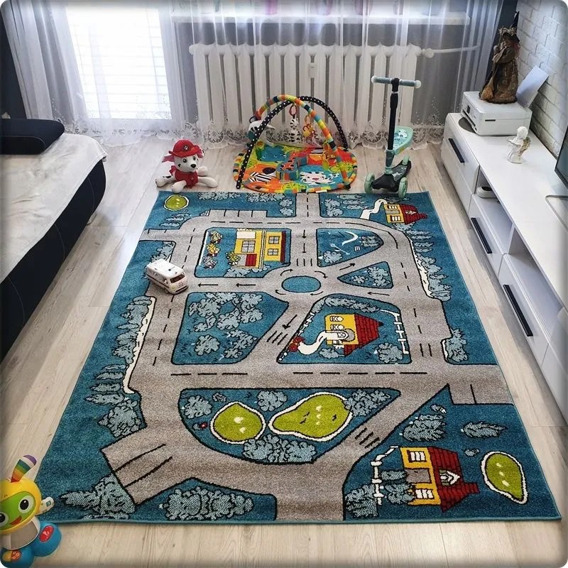 Dekorstudio Detský koberec KIDS - Modrá cesta Rozmer koberca: 200x290cm