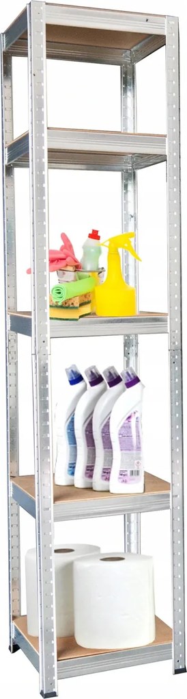 CH Sada dvoch 5- policových kovových úložných regálov Tosca VII. 180 x 40 x 40 cm