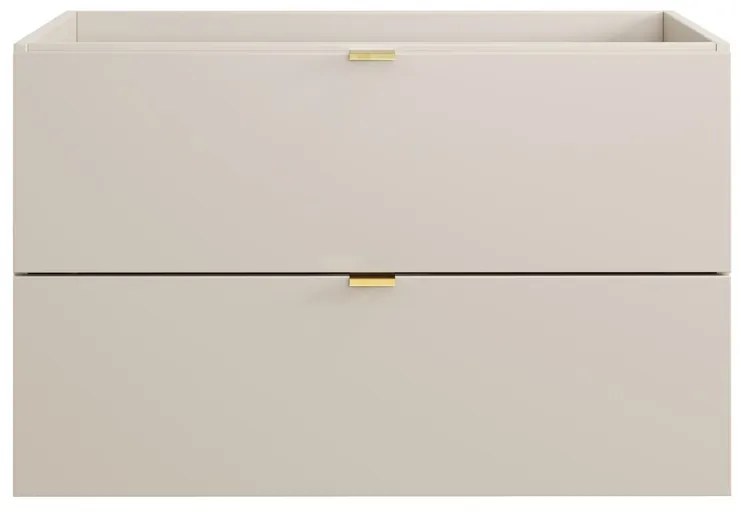 Závěsná skříňka pod umyvadlo Dalia Cashmere s deskou 80 cm kašmírová