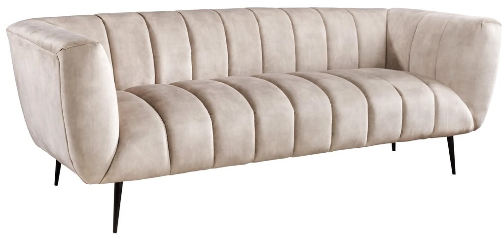 Pohovka NOBLESSE 225 cm zamatová odtieň šampanské