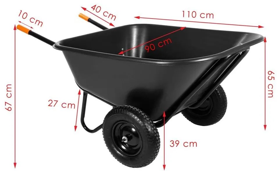 Záhradný fúrik 300l MAXI SPRINGOS GA0013