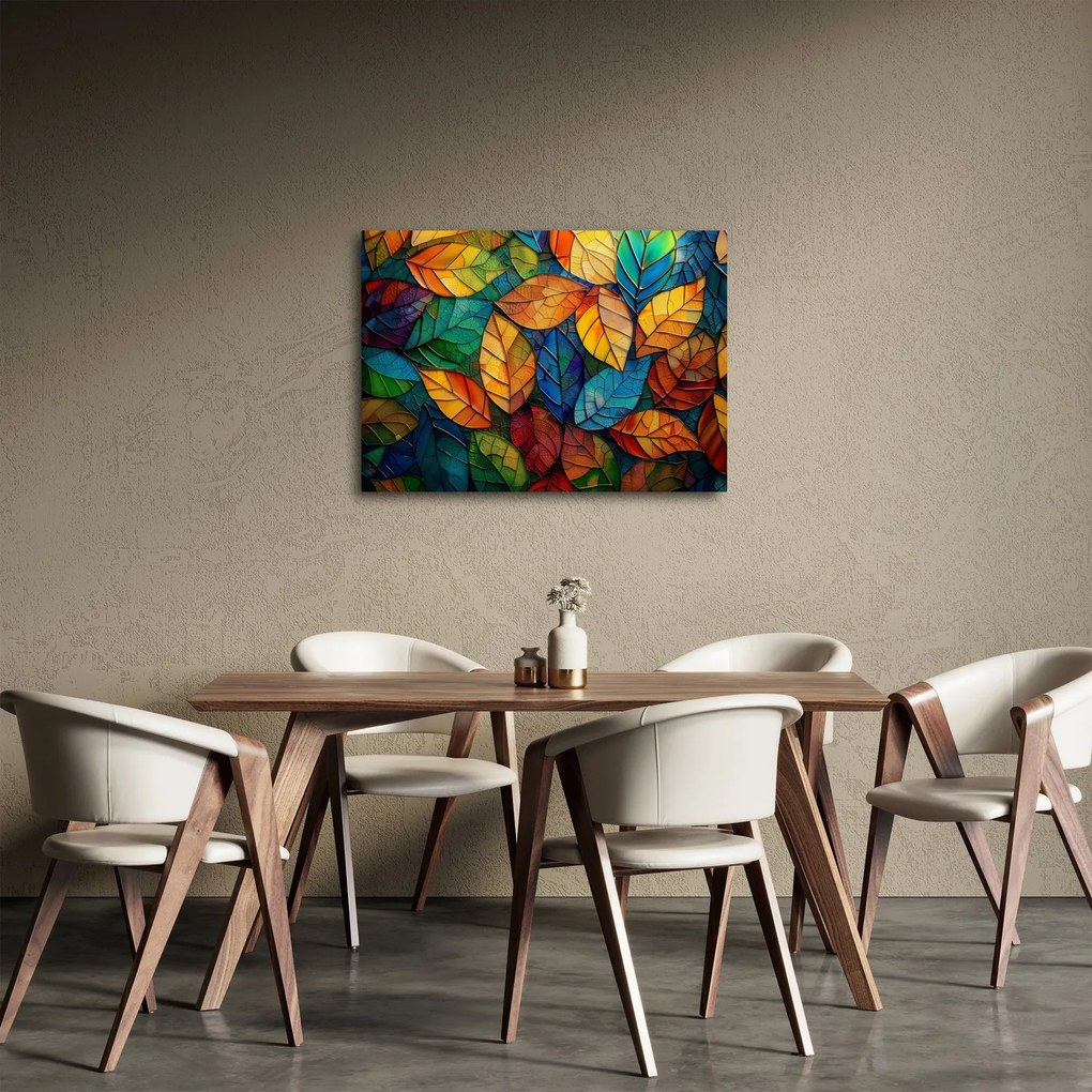 Obraz - Mozaika z listov (70x50 cm)