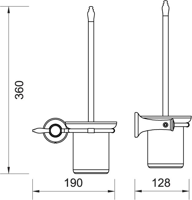 Ferro - WC kefa ANTICA, bronz, AAI14BR