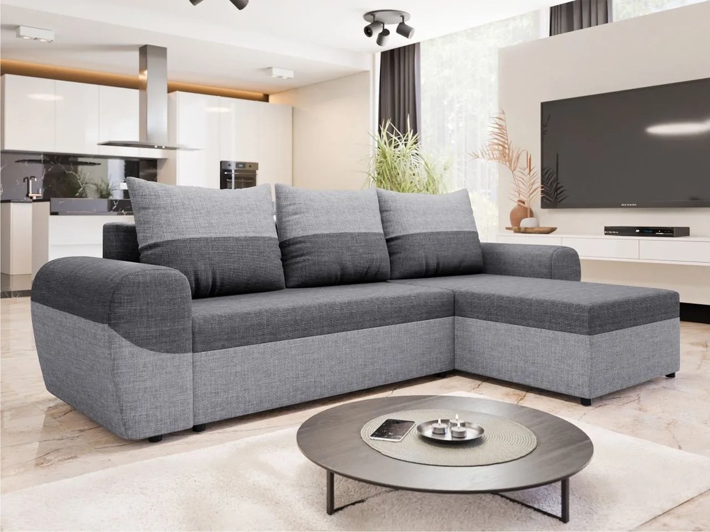 Rohová sedačka Anduvo L, Farby: Lux 06 + Lux 05