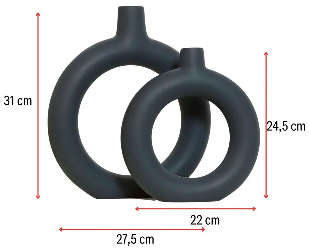 Rings Set - Anthracite