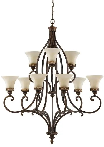 Feiss FE-DRAWING-ROOM9 - Luster na reťazi DRAWING ROOM 9xE27/60W/230V