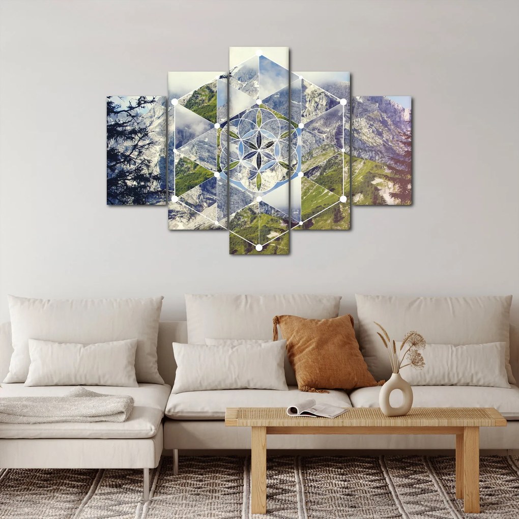 Obraz - Geometrický obrazec (150x105 cm)