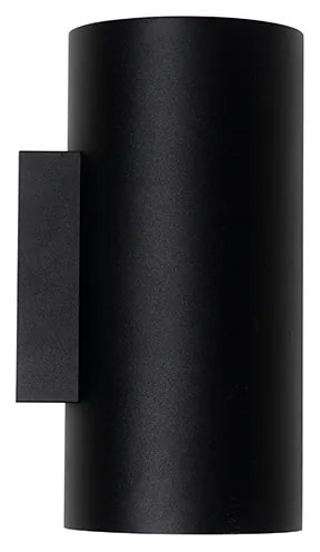 Inteligentná nástenná lampa čierna so zlatom 2-svetlá vrátane Wifi GU10 - Sab