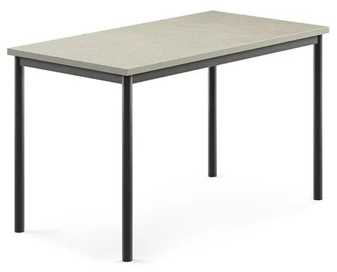 Stôl SONITUS, 1200x700x720 mm, linoleum - svetlošedá, antracit