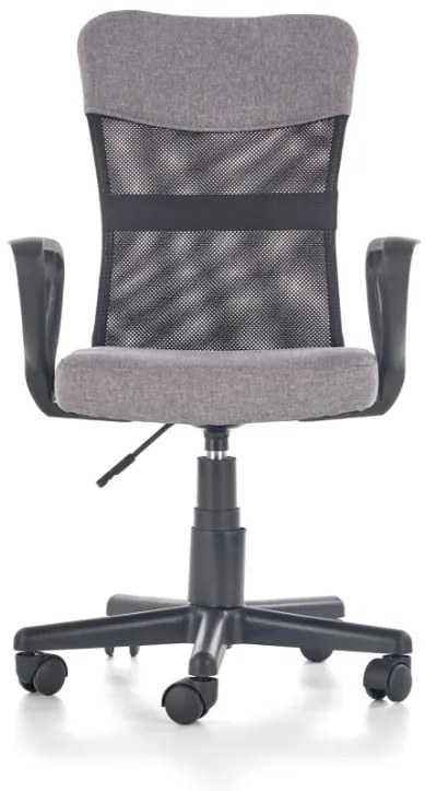 Detská otočná stolička TIMMY sivočierna