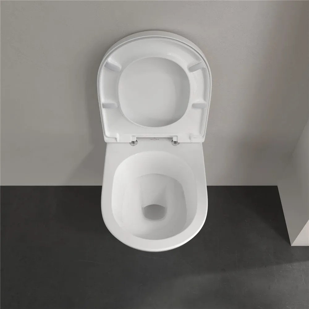 VILLEROY &amp; BOCH O.novo Compact závesné WC s hlbokým splachovaním, 360 x 490 mm, biela alpská, 56881001