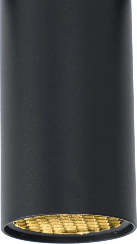 Moderný reflektor čierny pre koľajnicový systém 1-fázový GU10 35mm - Slimline Nubee Honey
