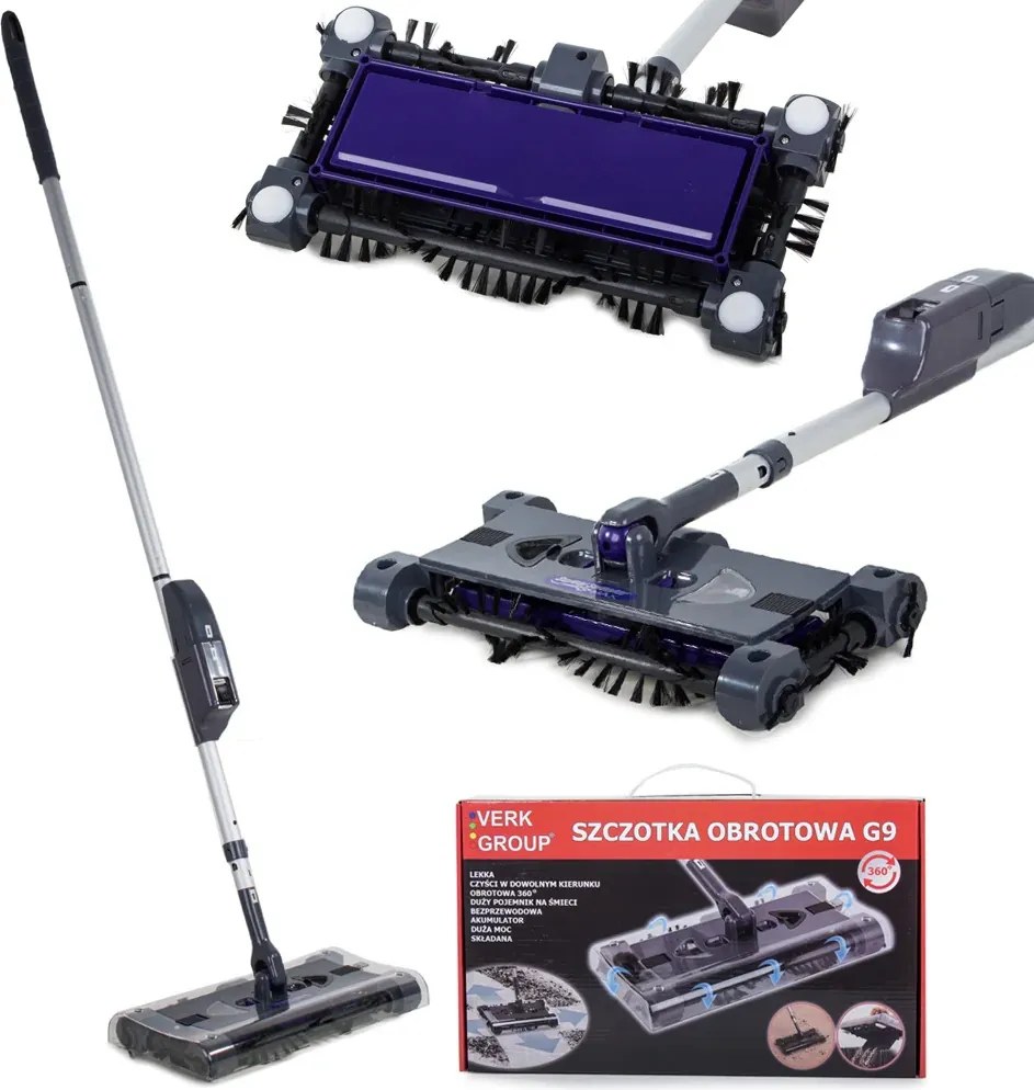 Akumulátorový zmeták Swivel Sweeper MAX - sivý