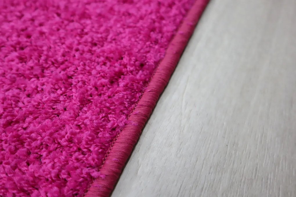 Vopi koberce Kusový koberec Color Shaggy ružový štvorec - 80x80 cm