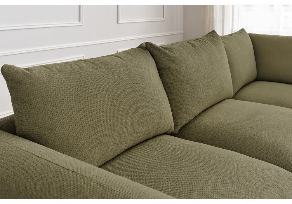 Svetlozelená rohová pohovka Ernest – Bobochic Paris