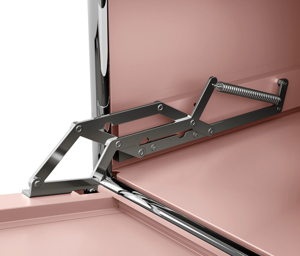 Kovová komoda »CN3« s 2 výklopnými priečinkami, staroružová