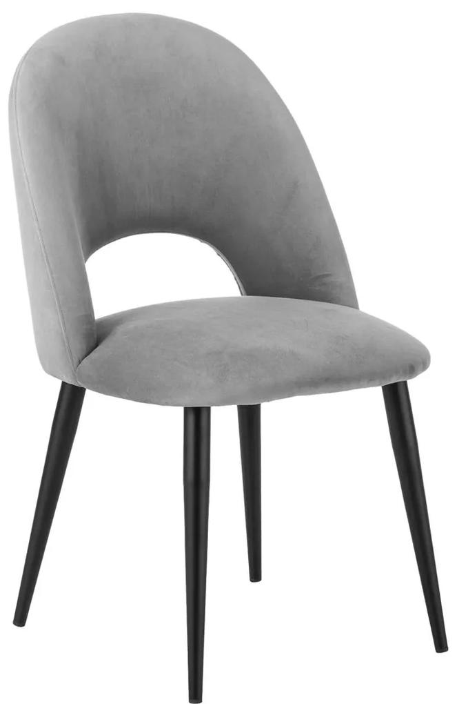 Zamatová čalúnená stolička „Rachel", 53 x 57 cm