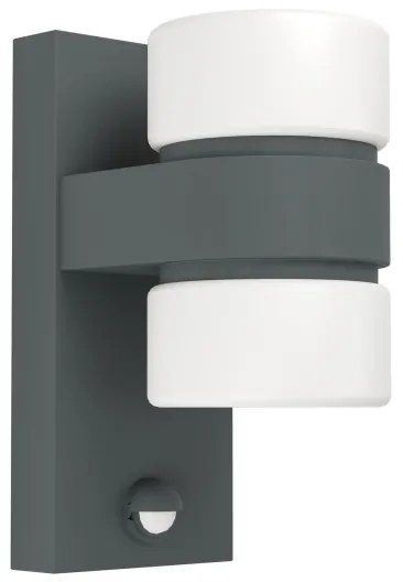 Eglo 96276 - LED Vonkajšie nástenné svietidlo s čidlom ATOLLARI 2xLED/6W