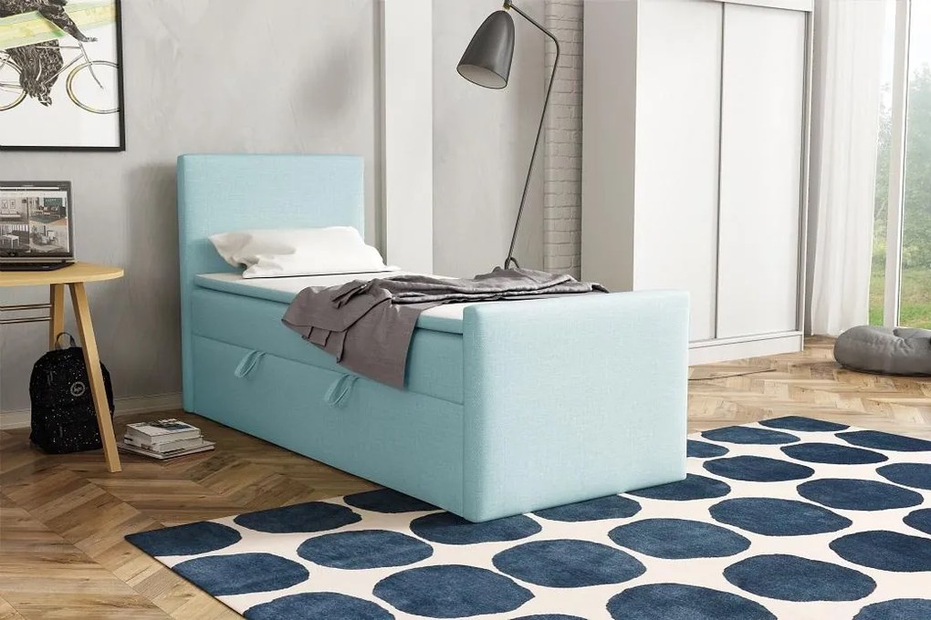 ZET, BOHO kontinentálna posteľ boxspring 90x200 s úložným priestorom