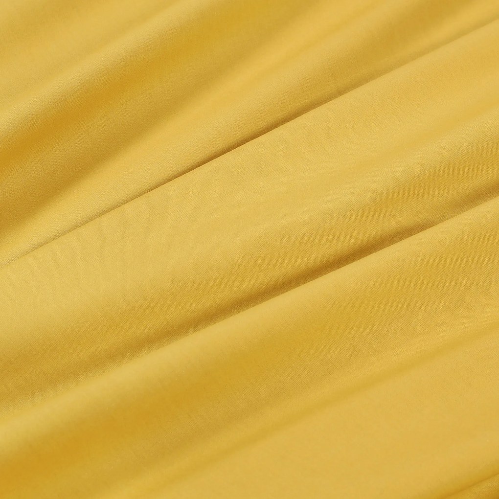 Goldea oválny obrus 100% bavlnené plátno - medovo žltý 140 x 220 cm