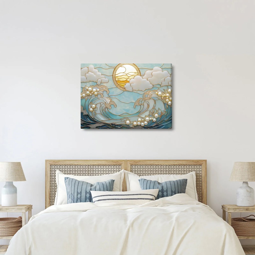 Obraz - 3D perly v oceáne (70x50 cm)