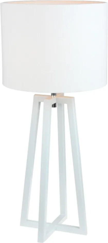 Stolná lampa, biela, QENNY 14 LT8074