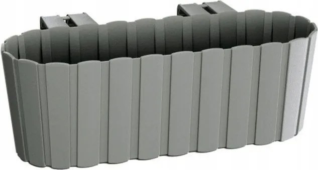 Plastový balkónový kvetináč DDECZ400 38,3 cm - sivý kameň