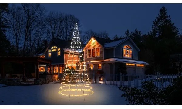 Twinkly TWP01KSPP-BEU - LED RGBW Vonkajší vianočný strom TREE 1000xLED IP44 Wi-Fi