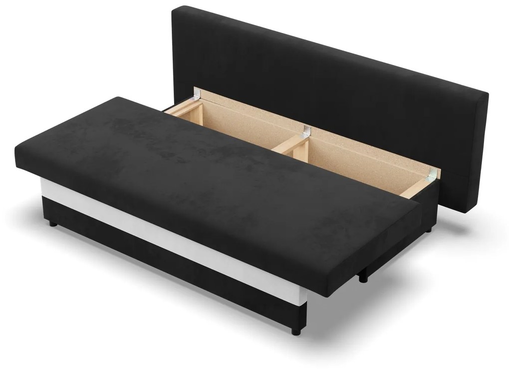 Veľká rozkladacia pohovka SONY model 2 Čierna/biela