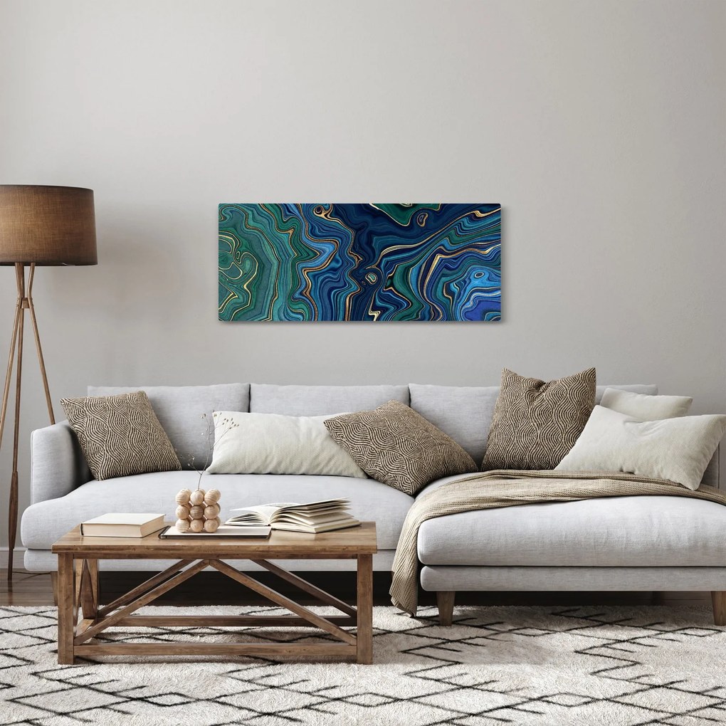 Obraz - Achátový mramor (120x50 cm)