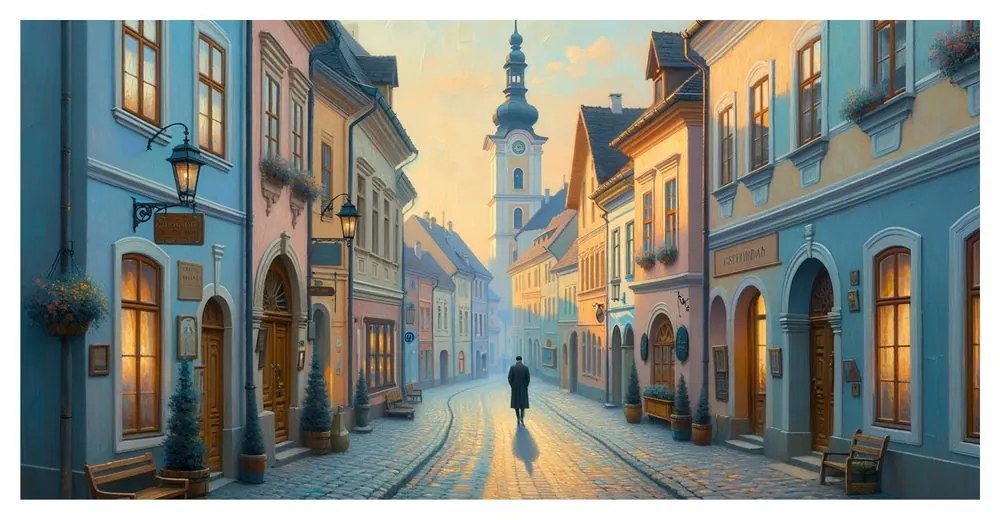 Obraz historická mestská ulica