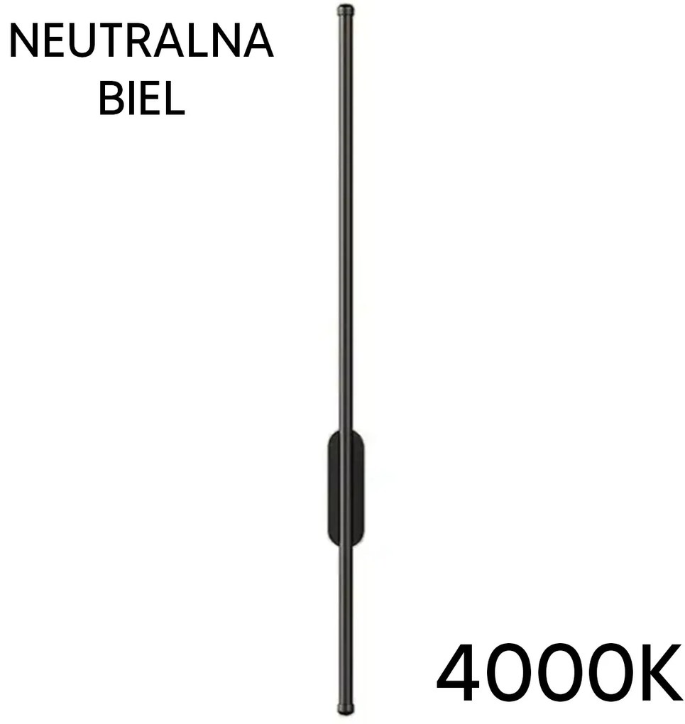 APT ZD116 Nástenné LED svietidlo 4000K, 100 cm čierne