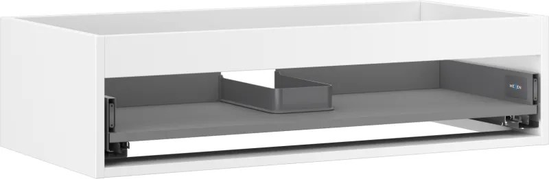 Mexen Box-A, závesná skrinka 90 cm, 1 zásuvka, biela matná, 91AX0-0900-235-1-01